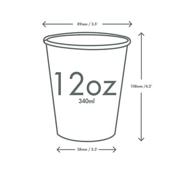vaso de cafe 12oz